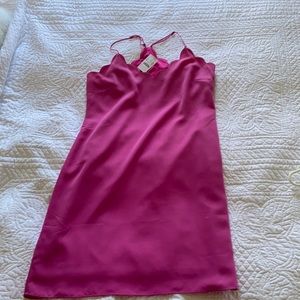 Jcrew scalloped dress. New with tags. Beautiful pink